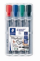 Staedtler Marker Lumocolor flipchart kerek 2mm ass (4)